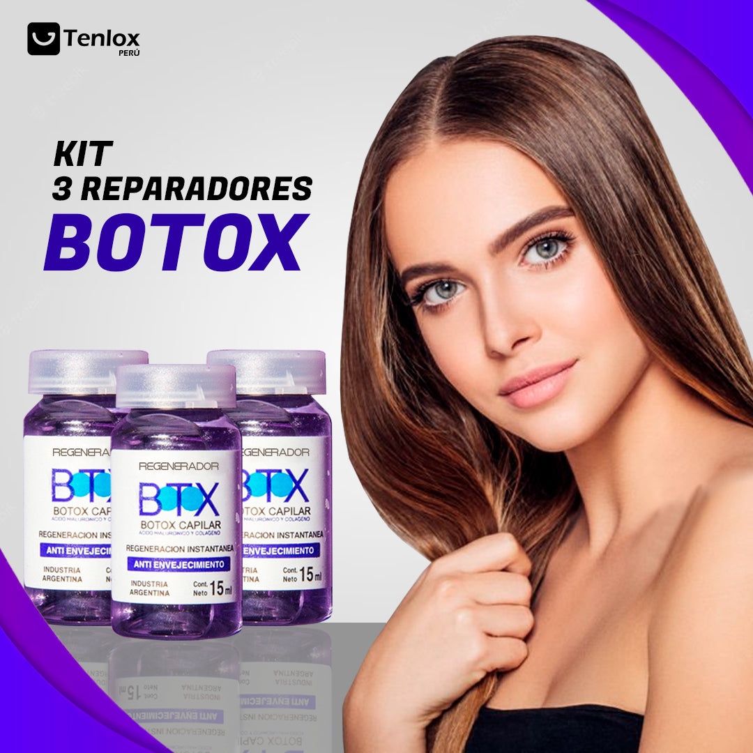 Kit 3 Reparadores Botox Capilar